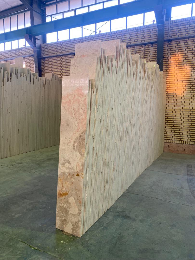 سنگ مرمریت آباده گل چاپی + گزینه اقتصادی